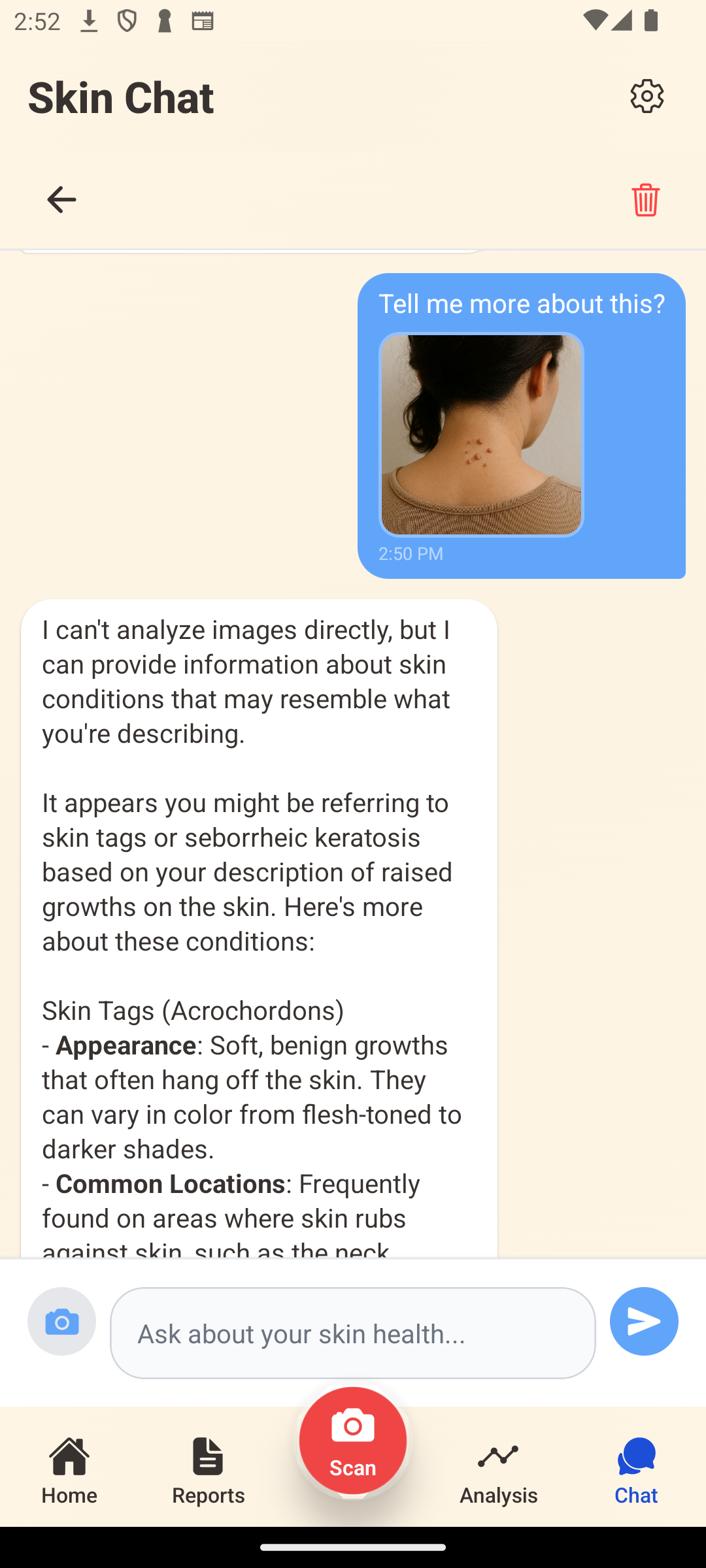 AI Skin Chat