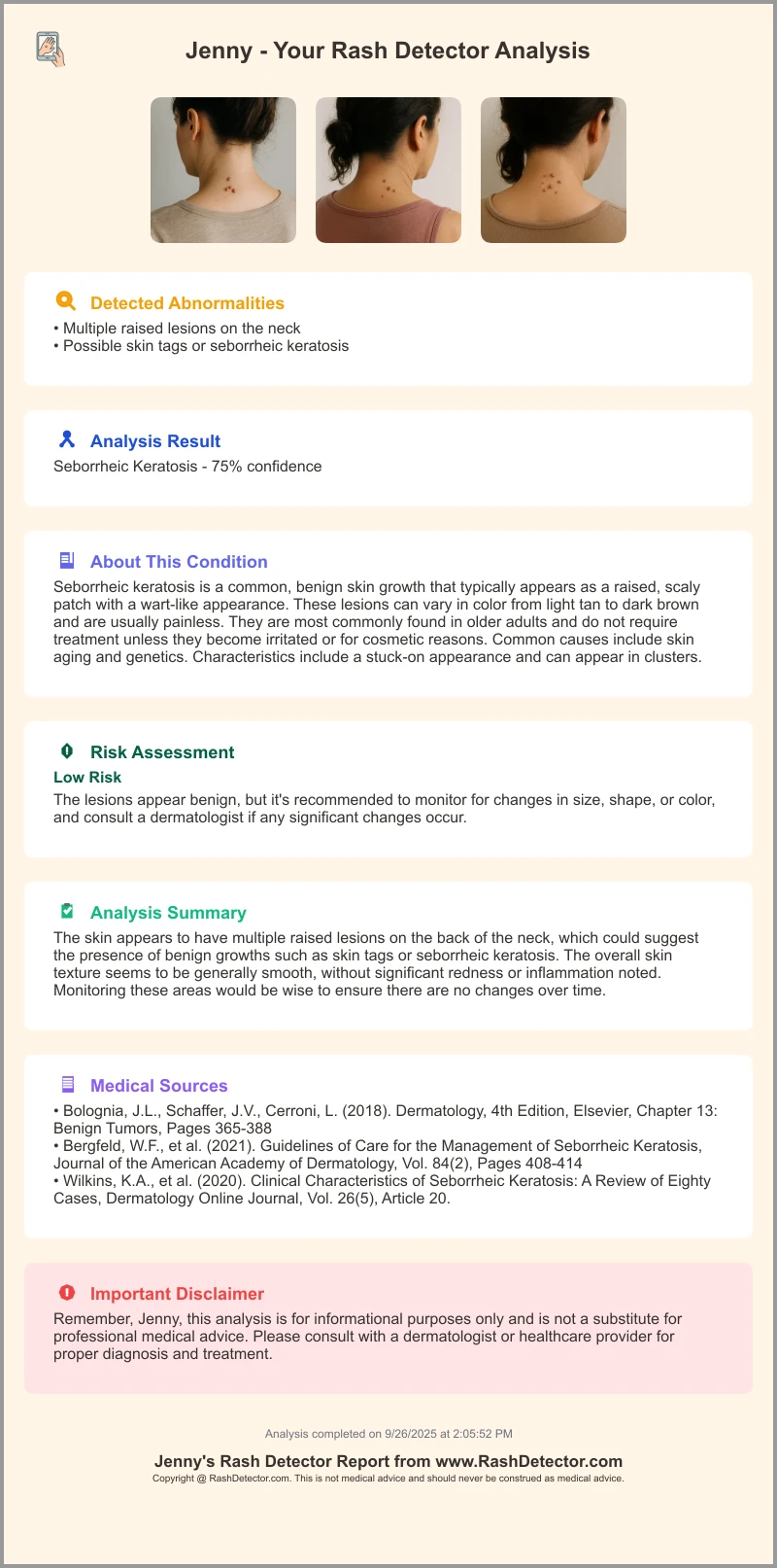Rash Detector report